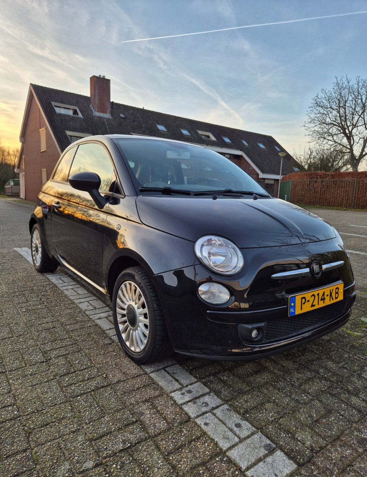 Fiat 500 1.4 panoramadak met APK tot april 2027, Auto's, Fiat, Bedrijf, Airconditioning, Centrale vergrendeling, Elektrische ramen