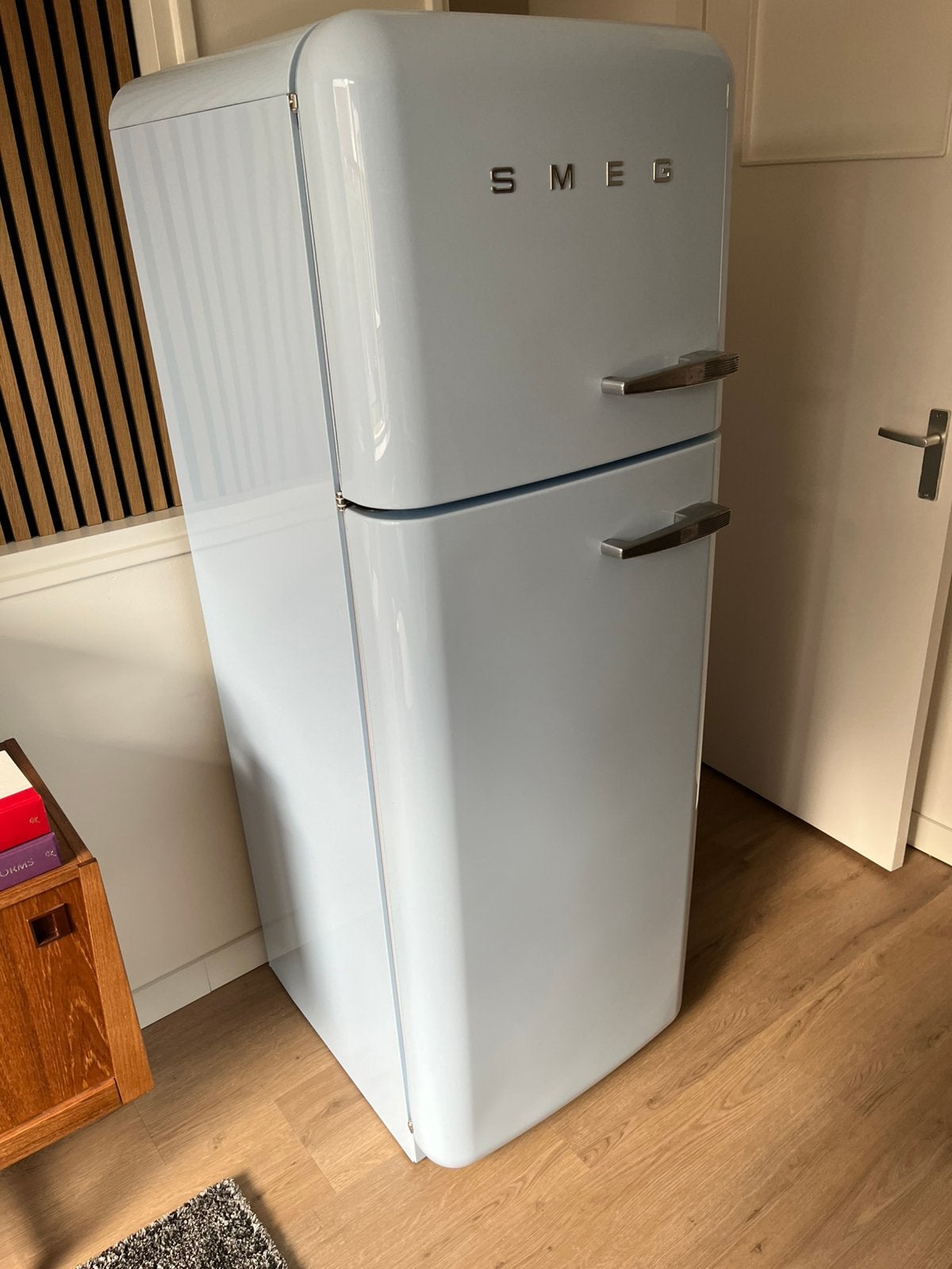 Smeg koelkast met diepvries, Ophalen, Gebruikt, 200 liter of meer, 60 cm of meer