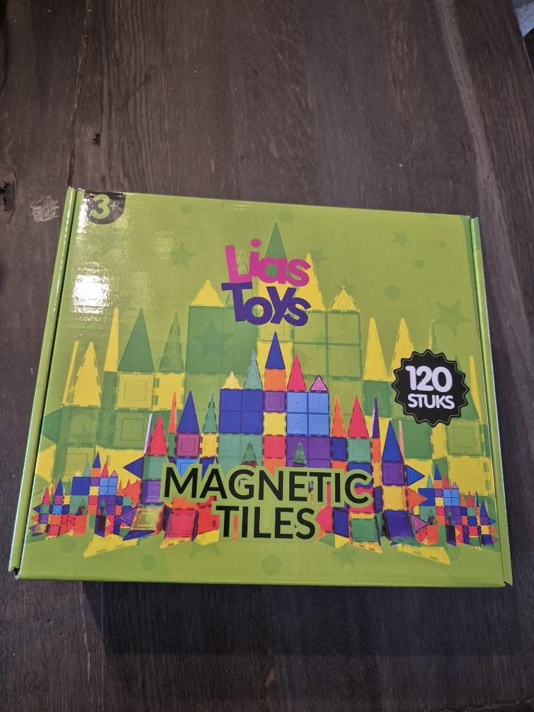 Magnetic tiles set 120 stuks, Overige merken, Info@liastoys.nl, Nieuw, Ophalen of Verzenden