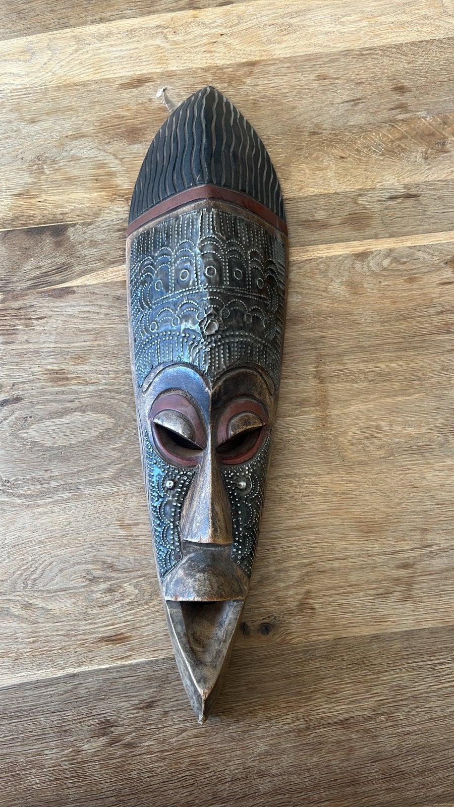 Handgemaakt Afrikaans masker, Antiek en Kunst, Hout, Afrika, Masker, Handgemaakt