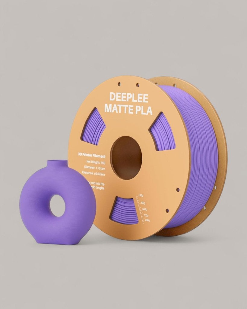 Deeplee PLA Matt filament Lavender Purple 1,75 mm, 1kg rol, Ophalen of Verzenden, Nieuw