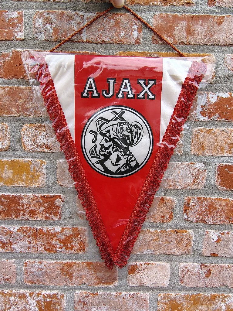 1980s ajax amsterdam afc prachtige vaan vaandel wimpel, Ophalen of Verzenden
