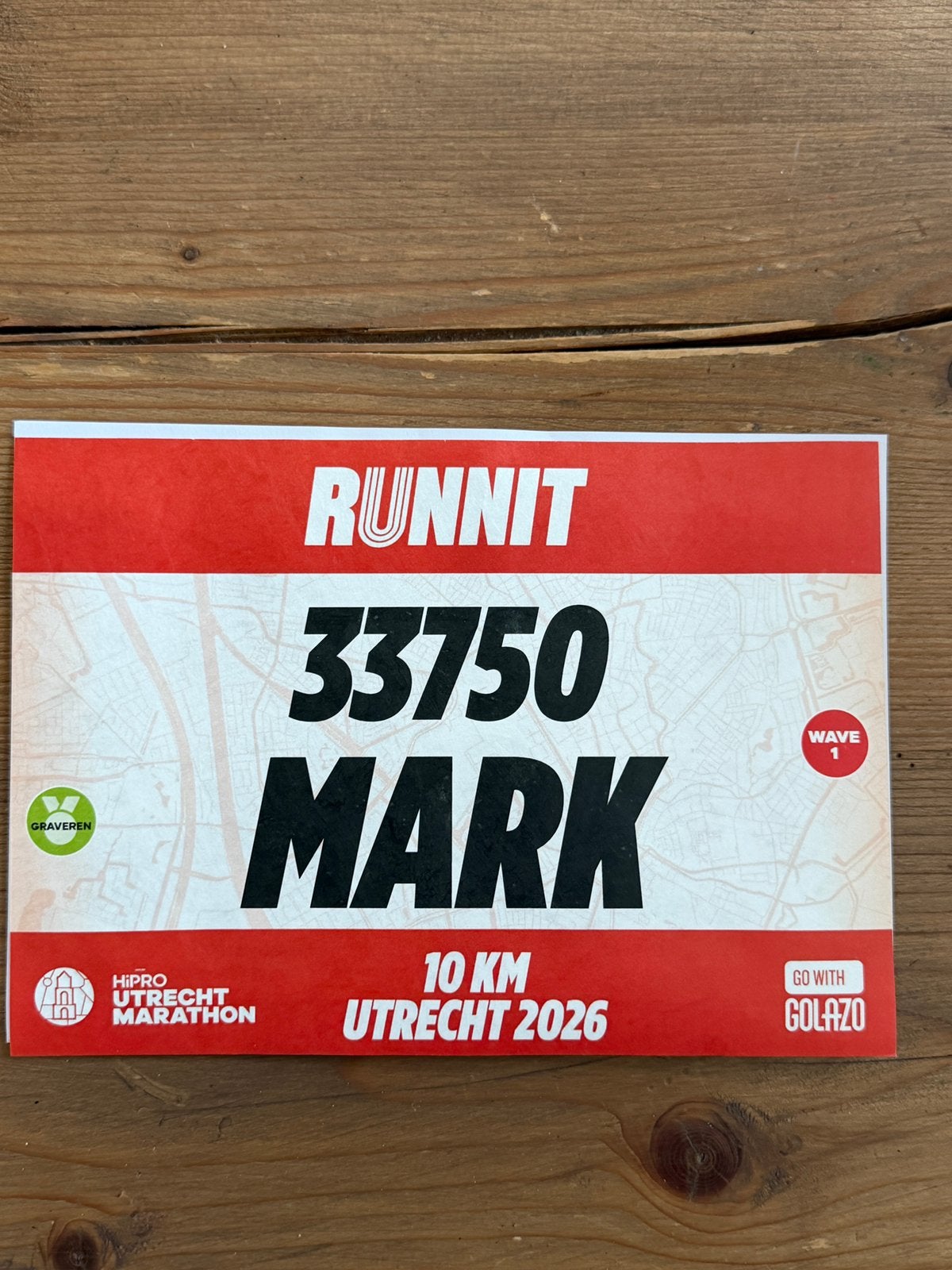 Hipro 10KM Utrecht wegens blessure, Ophalen of Verzenden, Nieuw, Overige typen, Overige merken