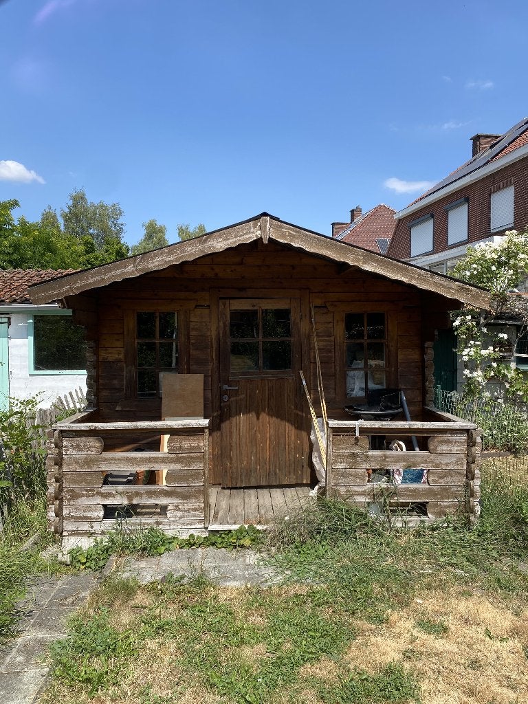 Gratis af te halen: houten tuinhuis., Ophalen, 250 tot 500 cm, Met overkapping, Hout