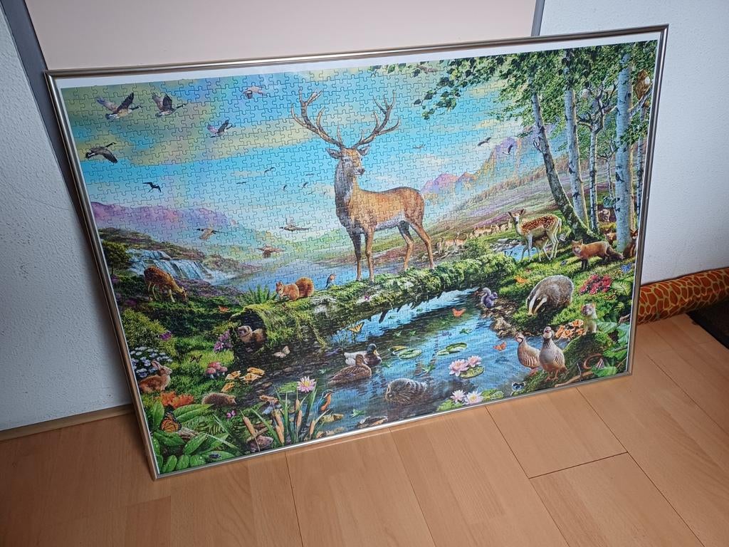 Jumbo Puzzel 2000 stukjes Wildlife Splendour/Natuurpracht, Ophalen of Verzenden, Meer dan 1500 stukjes, Zo goed als nieuw, Legpuzzel