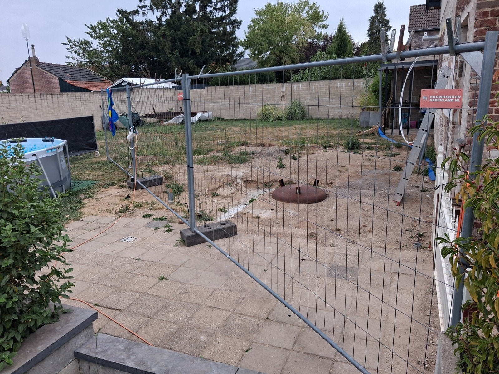 Bouwhek met toebehoren - Ideaal voor bouwplaats of tuin, Ophalen, Gebruikt, Overige typen, Minder dan 2 meter