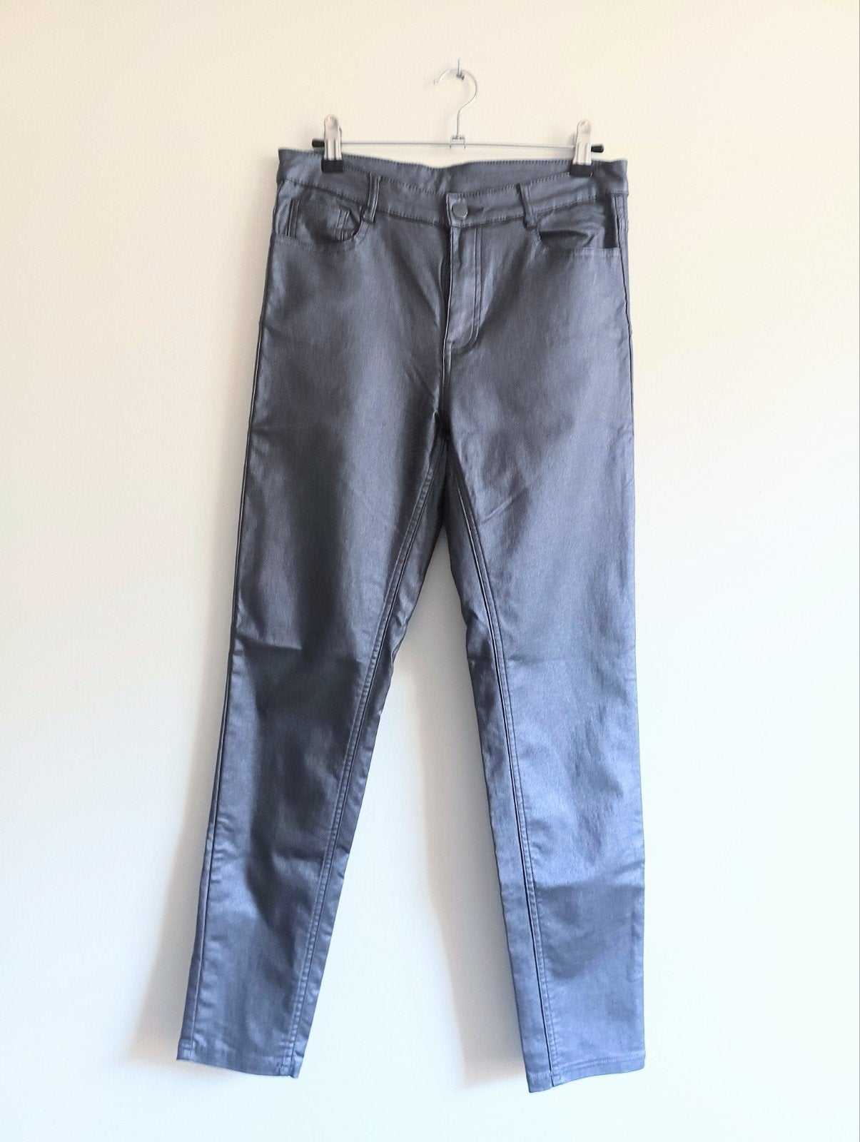 Calzedonia legging lila metallic glans - Maat M, Legging, Maat 36/38 (S), Paars, Calzedonia