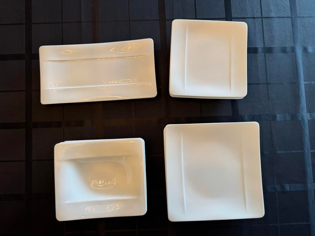 Villeroy & Boch Modern Grace Servies 17 stuks, Huis en Inrichting, Keuken | Servies, Ophalen, Zo goed als nieuw, Bord(en), Overige stijlen
