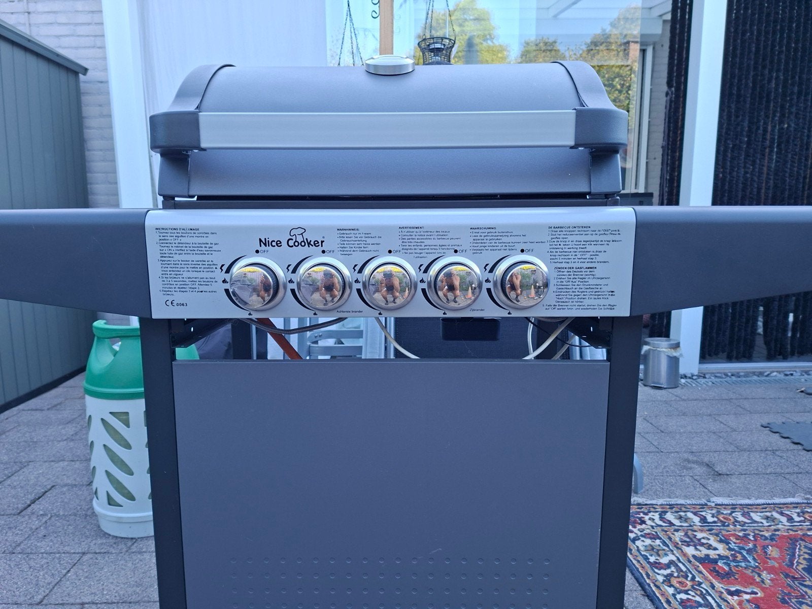 Gasbarbecue Nice Cooker - Goede staat, altijd binnen gestaan, Ophalen of Verzenden, Zo goed als nieuw, Nice Cooker
