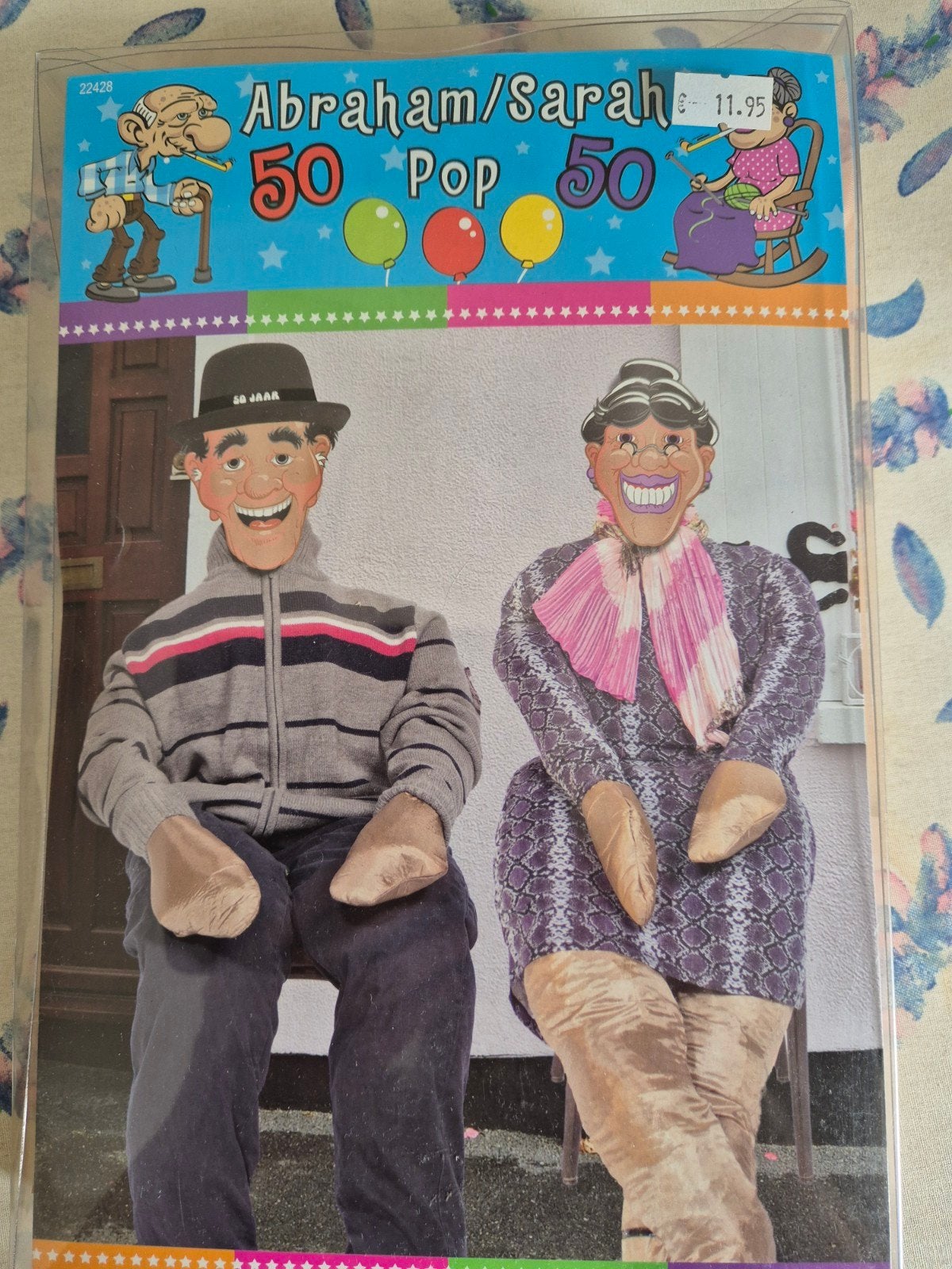 abraham/sarah pop om zelf op te vullen., Ophalen of Verzenden, Nieuw, Feestartikel, Abraham of Sarah