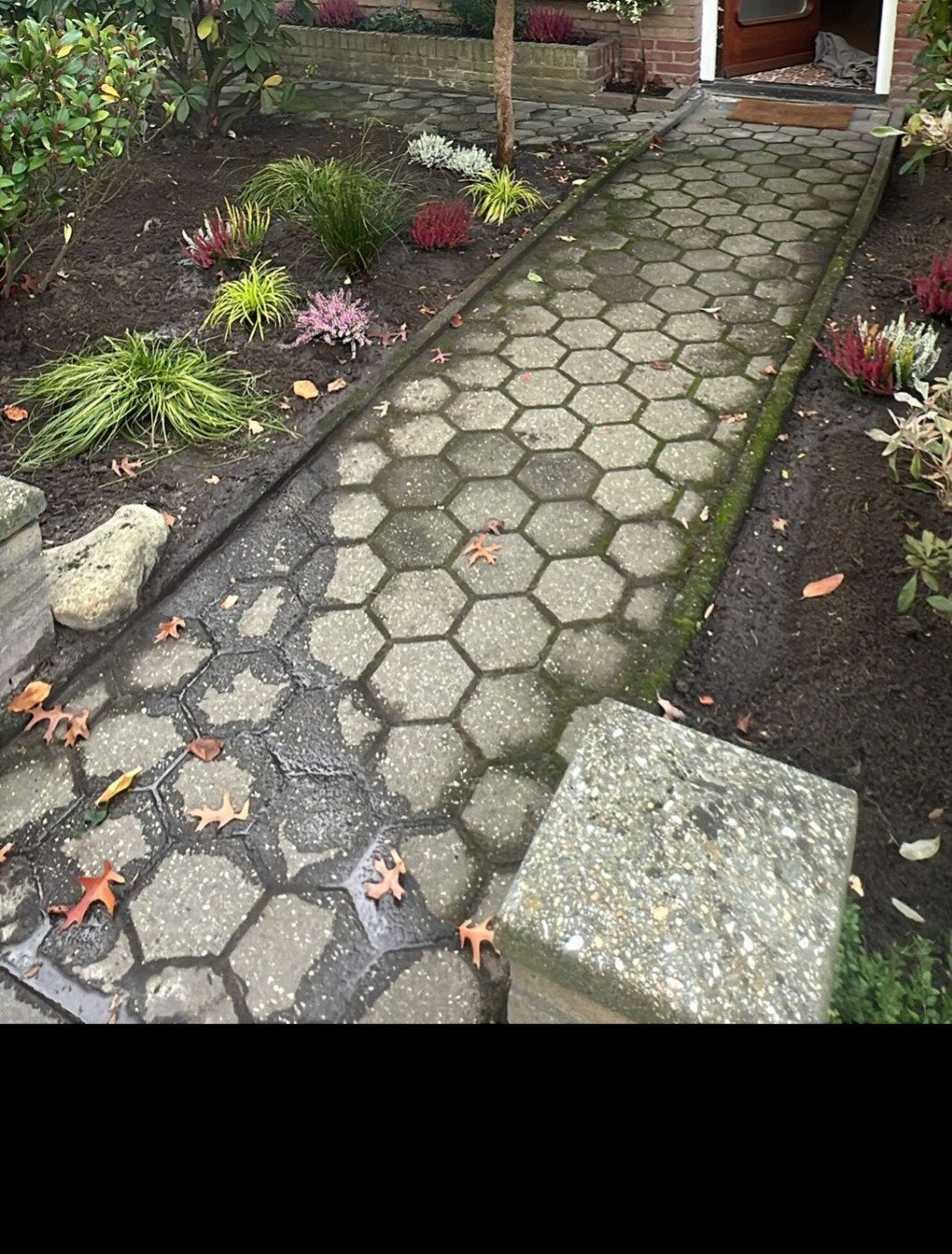 Gebruikte betonnen terrastegels, zeshoekig, Tuin en Terras, Tegels en Klinkers, Gebruikt, Ophalen of Verzenden, 10 m² of meer