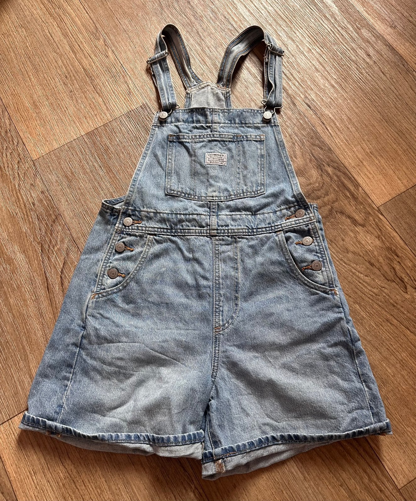 Tuinbroek / salopette Levis maat S, Ophalen of Verzenden, Gedragen, Maat 36 (S), Blauw