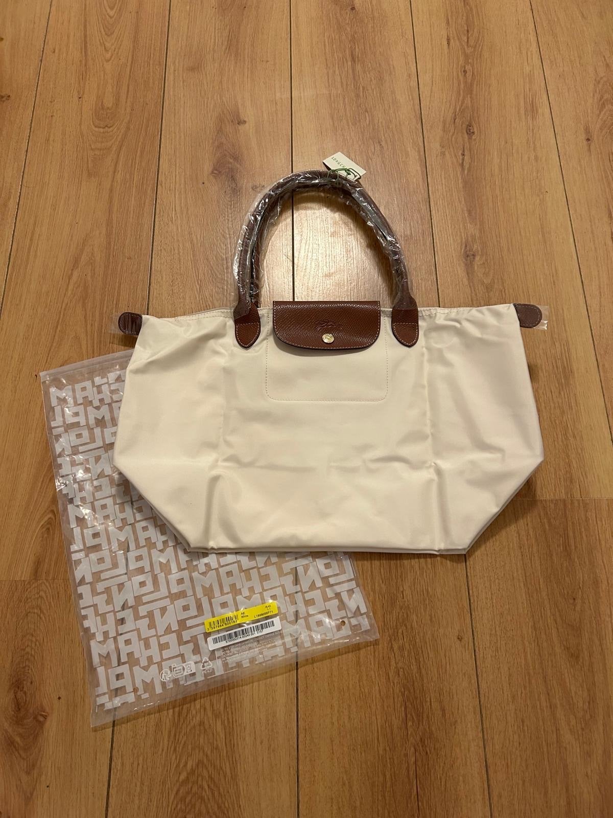 Longchamp Le Pliage Shopper Tas Maat L Beige, Ophalen of Verzenden, Nieuw, Beige, Shopper