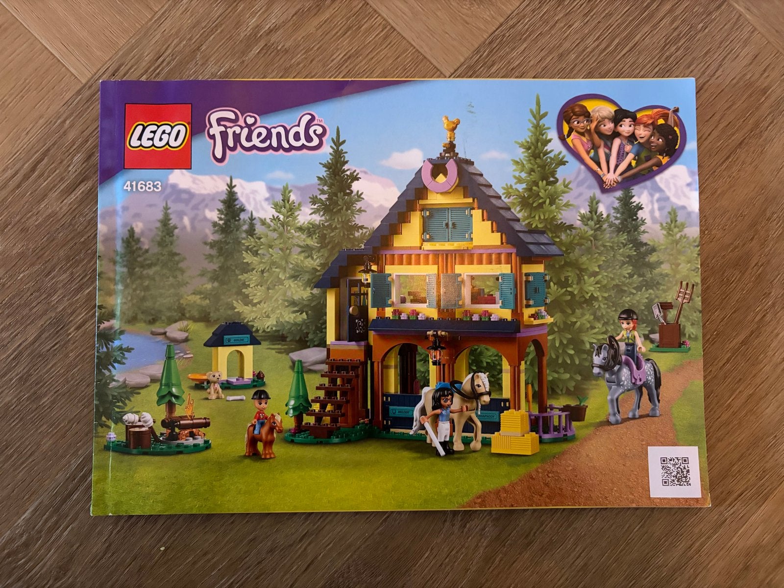 LEGO Friends 41683 Boshuis met Paarden - Zo goed als nieuw, Lego, Friends, Ophalen of Verzenden, Zo goed als nieuw