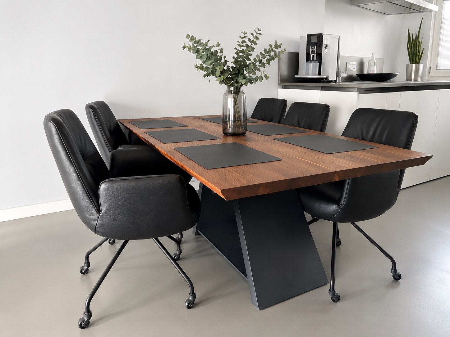 EXCLUSIEVE DESIGN EETHOEK & 6 GEALUX LODY STOELEN., Ophalen, 200 cm of meer, 50 tot 100 cm, Zo goed als nieuw