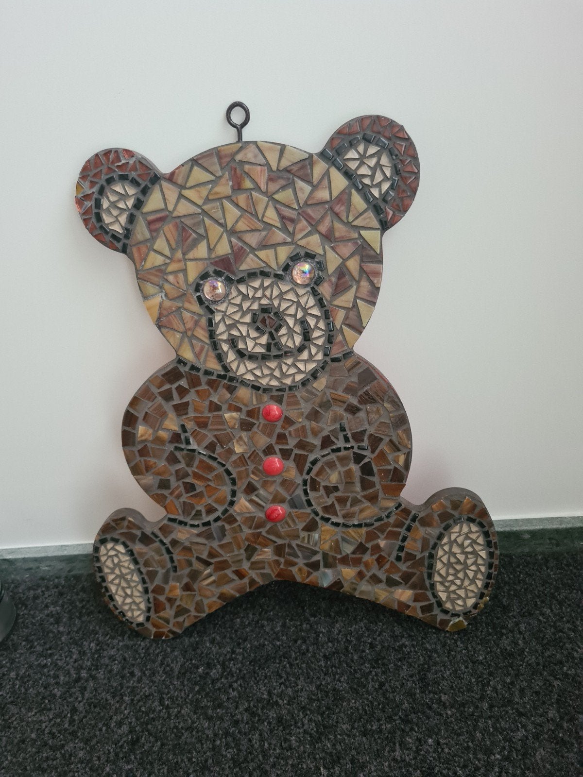 Mozaïek Teddybeer Wanddecoratie - Uniek Handgemaakt, Ophalen of Verzenden, Nieuw