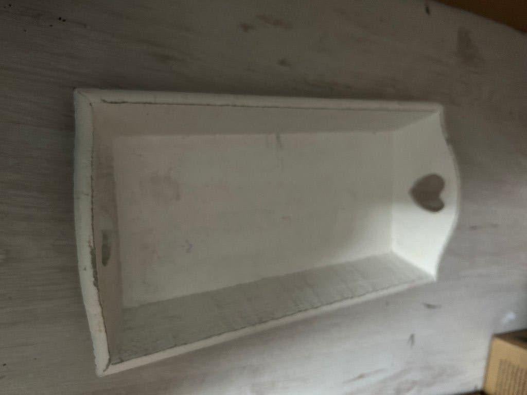 dienblad wit rechthoek, Ophalen of Verzenden, Gebruikt, Rechthoekig, Hout