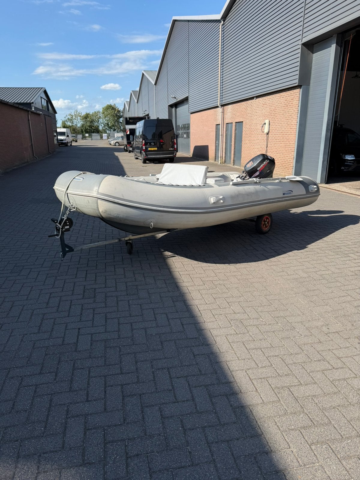 Nimarine rubberboot met 9.9pk buitenboordmotor, Ophalen, Zo goed als nieuw, Overige typen, Motorboot