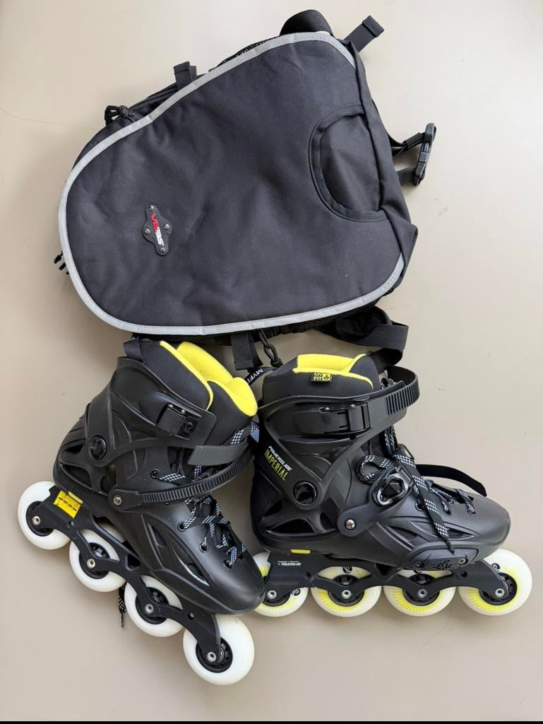 Powerslide Imperial Yellow 80 inline skates EU 39-40, Ophalen of Verzenden, Zo goed als nieuw, Powerslide