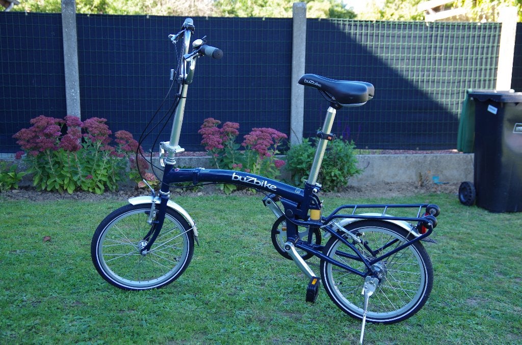 Buzbike vouwfiets, Gebruikt, 14 tot 16 inch, Versnellingen, Totaal opvouwbaar