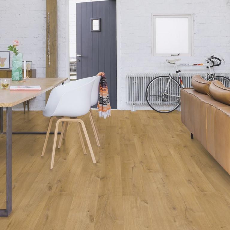 Waterbestendig Laminaat Warm Eiken Natuur 8mm dik €14,95m2, Bruin, 75 m² of meer, Nieuw, Ophalen of Verzenden