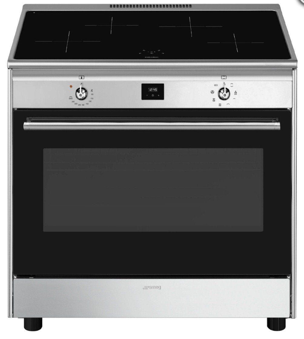 Inductie Fornuis SMEG 90 cm Fornuis is NIEUW VASTE PRIJS!, Ophalen, 60 cm of meer, Grill, 4 kookzones