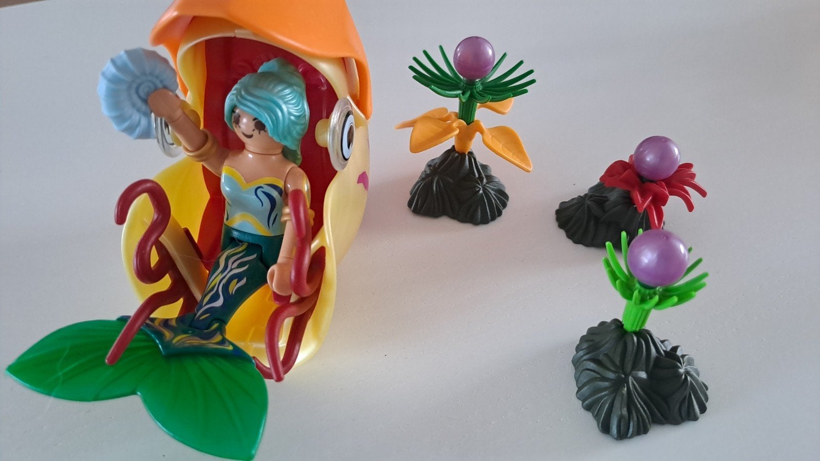 Playmobil Zeemeermin met schelp en onderwaterplanten, Ophalen of Verzenden, Gebruikt, Jongen of Meisje