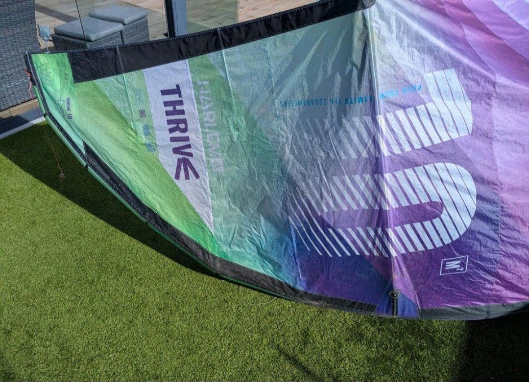 Harlem thrive 10m zgan, Watersport en Boten, Kitesurfen, Geen board, Ophalen of Verzenden, Zo goed als nieuw, 10 m²