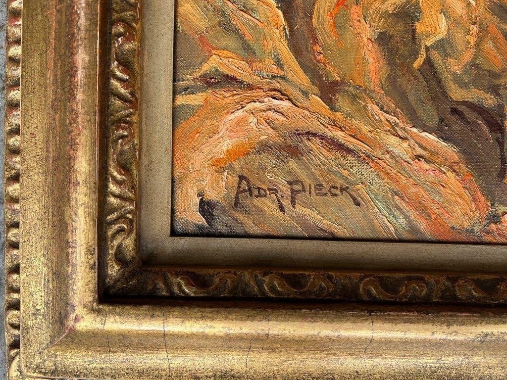 Adri Pieck (1894-1982), Tegen den avond van een oogstdag, Antiek en Kunst, Ophalen of Verzenden