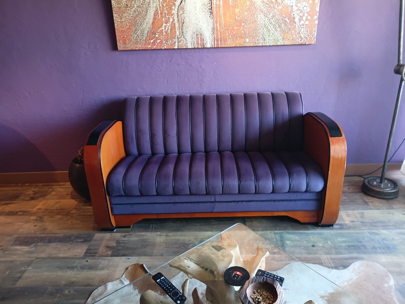 Art Deco bankje, Ophalen, Tweepersoons