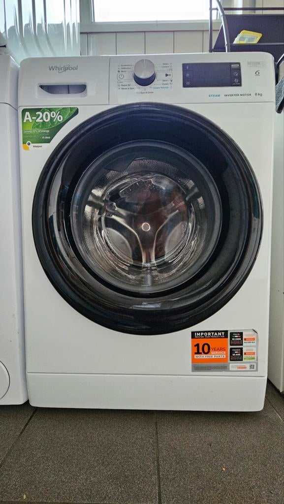 Whirlpool Wasmachine 8kg A-20% Inverter Motor FreshCare+, Witgoed en Apparatuur, Wasmachines, 1200 tot 1600 toeren, 8 tot 10 kg