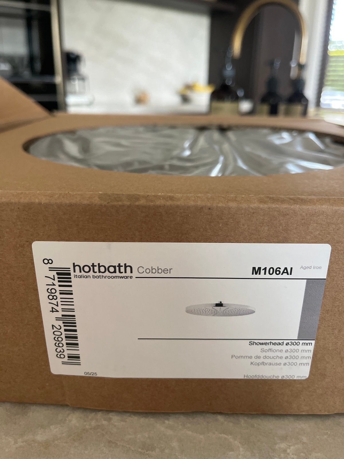 Hotbath Cobber M106AI Aged Iron Hoofddouche 300 mm, Ophalen of Verzenden, Nieuw, Douche