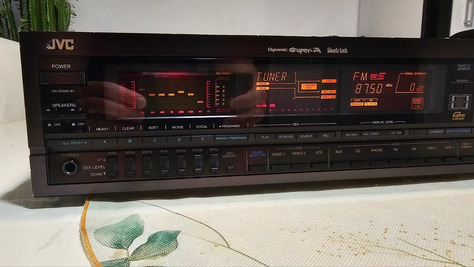 JVC RX-7Vbk  FM/AM Computer Controlled Receiver, Gebruikt, JVC, Ophalen of Verzenden, 60 tot 120 watt