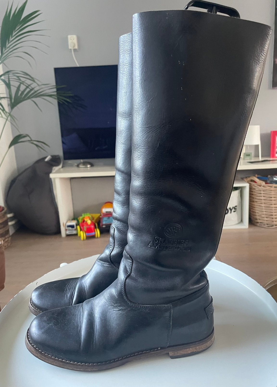 Shabbies Amsterdam laarzen, mt 39, Kleding | Dames, Hoge laarzen, Zwart, Ophalen of Verzenden, Gedragen