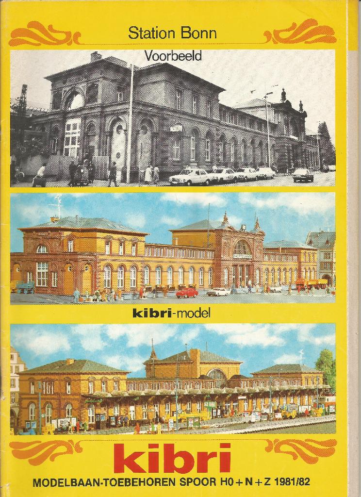 Kibri catalogus 1981/82 Modelbaan-toebehoren spoor H0 + N/Z, Overige merken, Gelijkstroom of Wisselstroom, Zo goed als nieuw, Boek, Tijdschrift of Catalogus