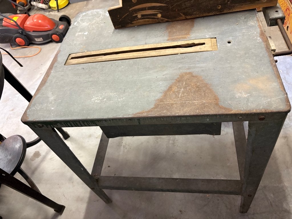 zaagtafel antiek, Ophalen, Gebruikt, Cirkelzaag, 30 tot 70 mm