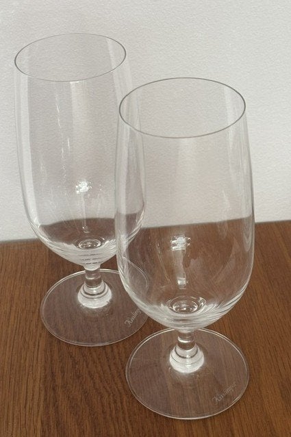 Twee bier glazen - Kisslinger Kristall - 12.5 x 8 xØ7-nieuw, Ophalen of Verzenden, Nieuw, Overige typen