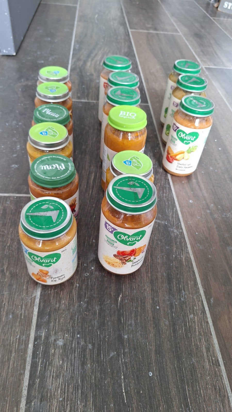 Baby olvarit maaltijd potjes, Ophalen