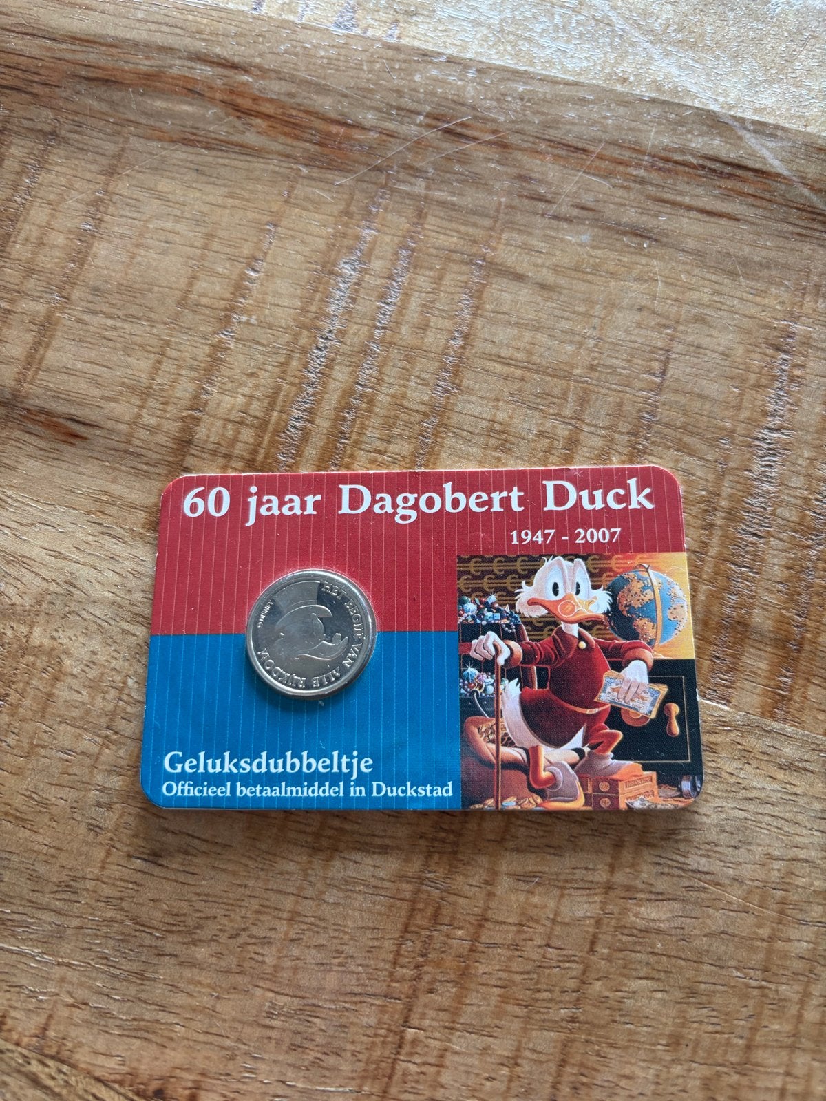 Dagobert Duck Geluksdubbeltje ABN AMRO 60 jaar, Verzamelen, Ophalen of Verzenden, Zo goed als nieuw