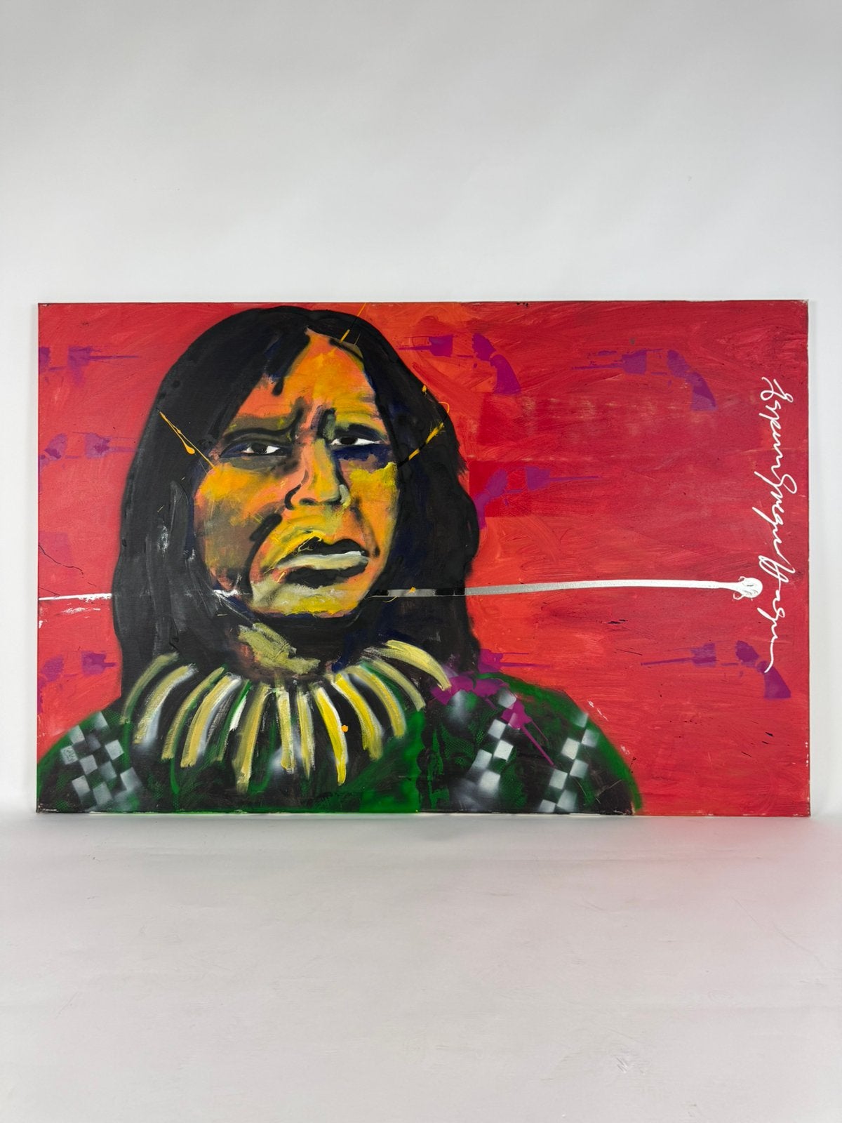 Espen Greger Hagen – origineel expressief portret, Antiek en Kunst, Ophalen, Figuren, Gesigneerd, Hout