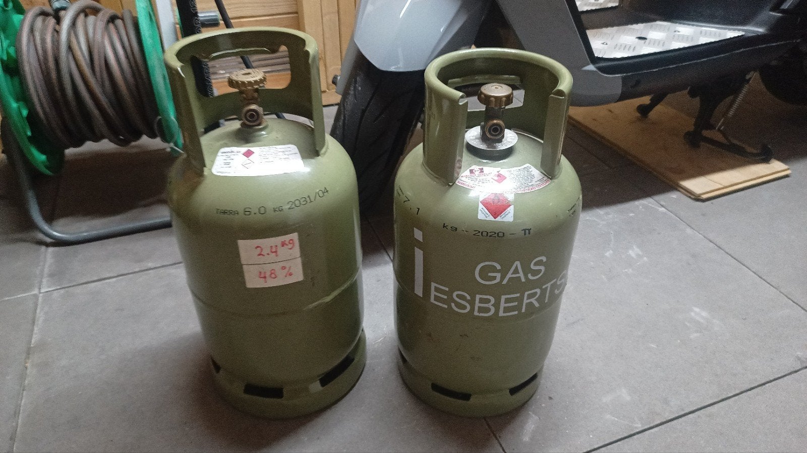 lege gasflessen, Ophalen of Verzenden, Gebruikt