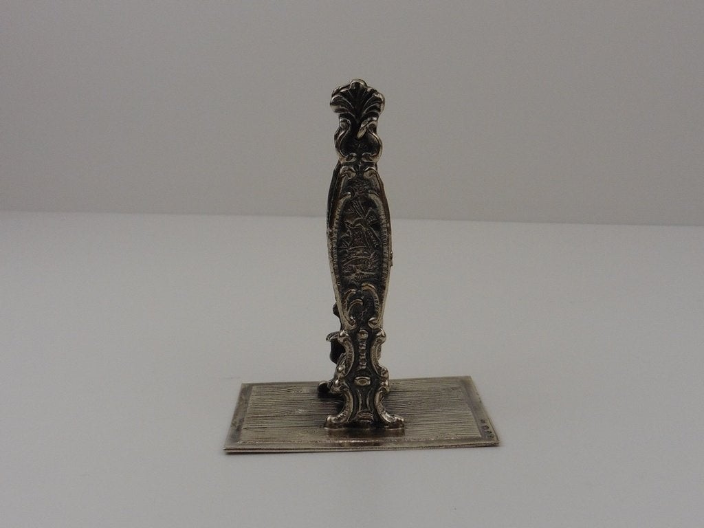 Zilveren miniatuur Schommel                             Z416, Antiek en Kunst, Ophalen of Verzenden, Zilver