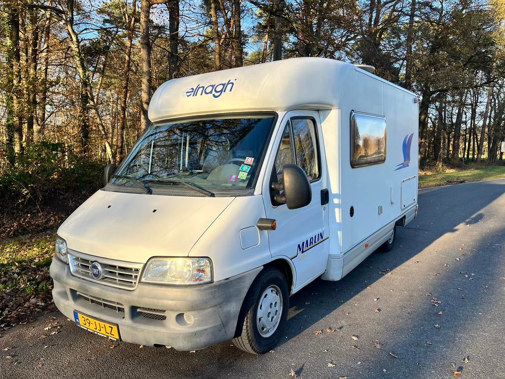 Camper Elnagh Marlin Slim2 Fiat Ducato 2002, Caravans en Kamperen, Fiat, Particulier, Half-integraal, 5 tot 6 meter