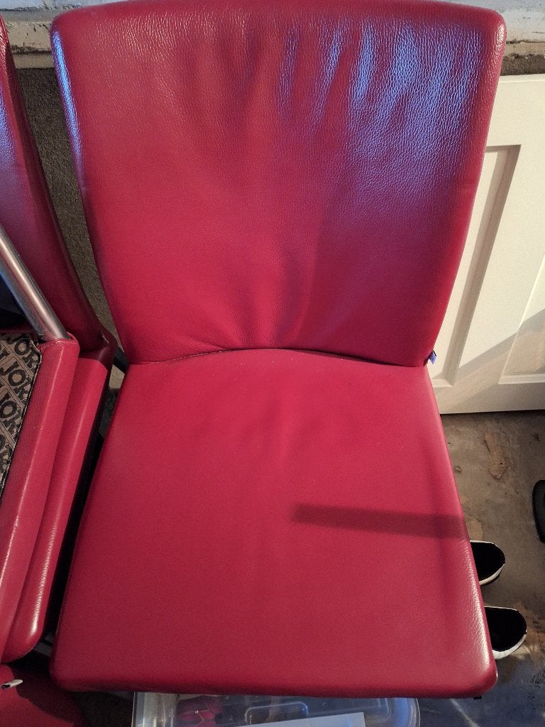 Jori eetkamerstoelen, Huis en Inrichting, Ophalen, Gebruikt, Leer, Vier