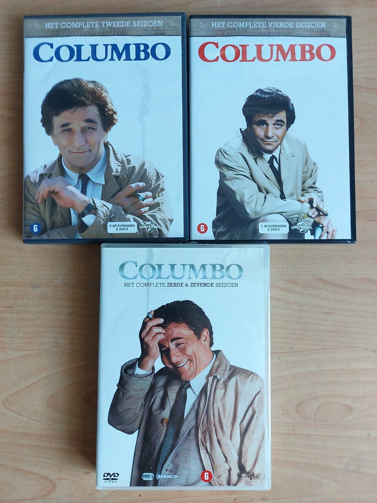 Columbo - Peter Falk serie Seizoen 2 , 4 en 6 en 7, Alle leeftijden, Ophalen of Verzenden, Zo goed als nieuw