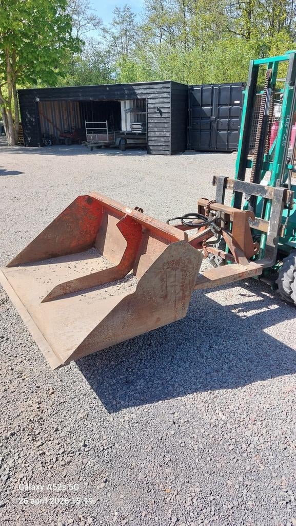 Hydraulische kantelbare schepbak voor heftruck, Ophalen of Verzenden