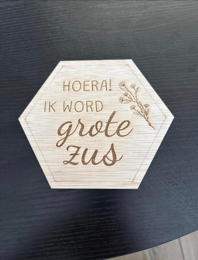 Zwangerschaps aankondiging, Kinderen en Baby's, Ophalen of Verzenden, Zo goed als nieuw