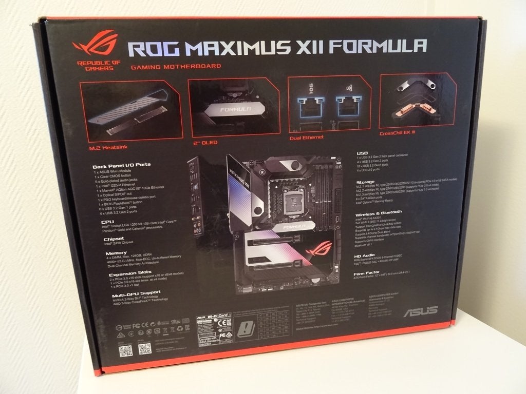 ASUS ROG MAXIMUS XII 12 FORMULA moederbord INTEL i9 support, Computers en Software, Verzenden, DDR4, Nieuw, ATX