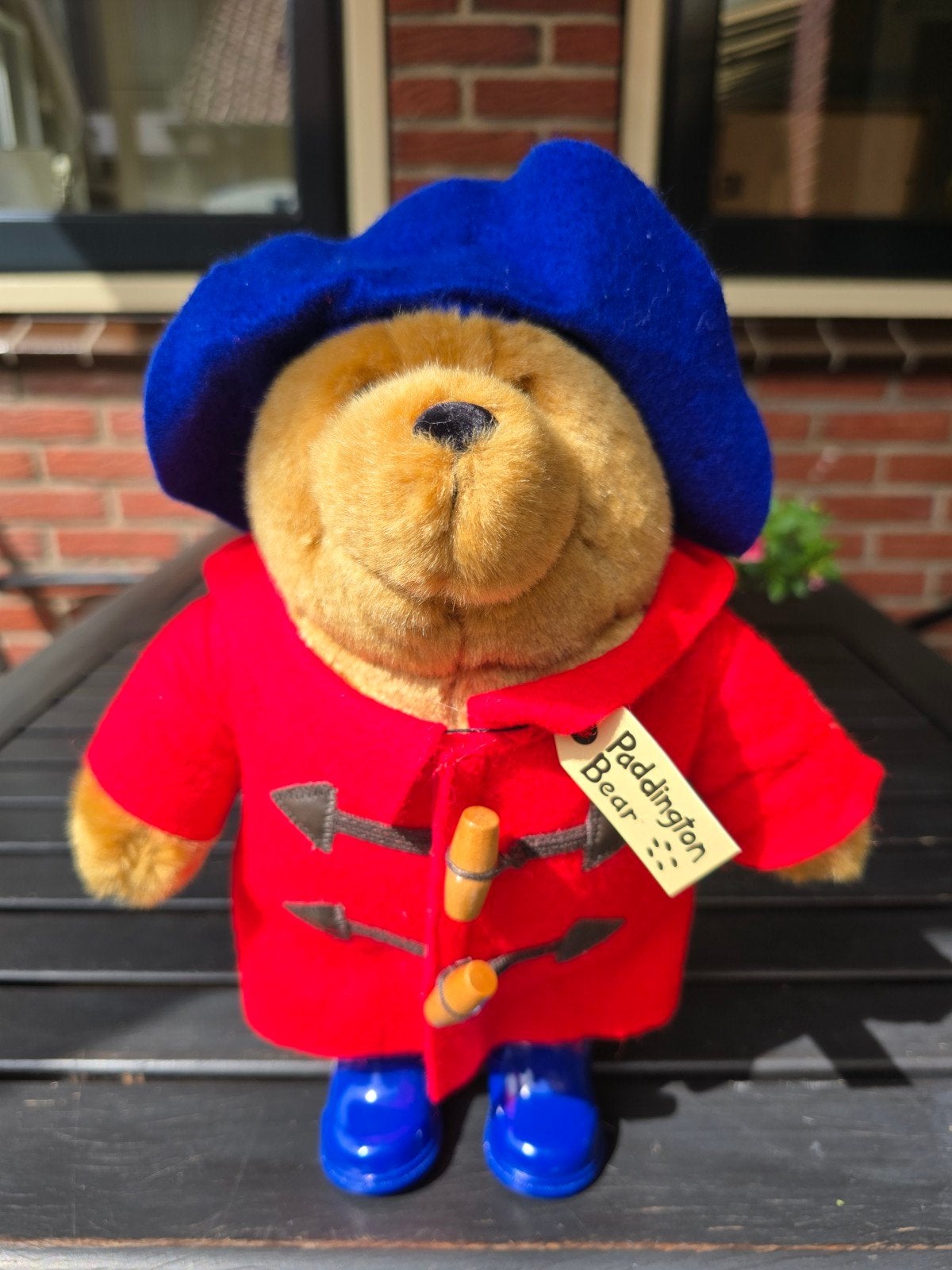 Beertje Paddington met blauwe laarsjes., Ophalen of Verzenden, Zo goed als nieuw, Stoffen beer, Overige merken