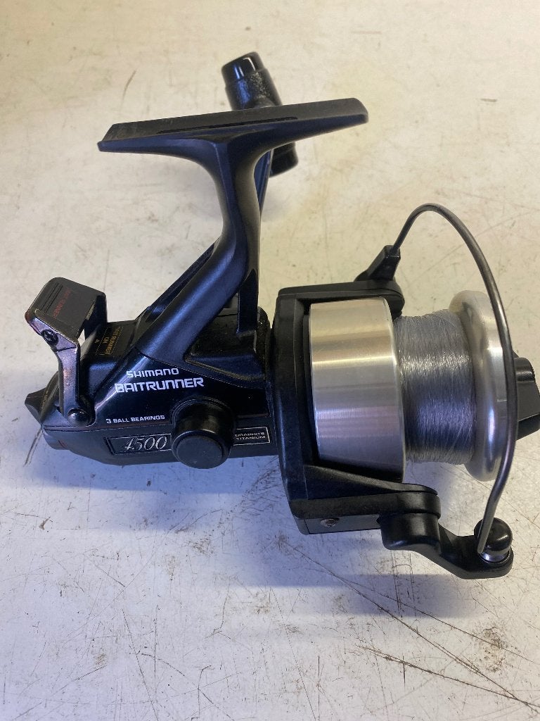 Shimano 4500 baitrunner, Ophalen of Verzenden, Gebruikt, Molen